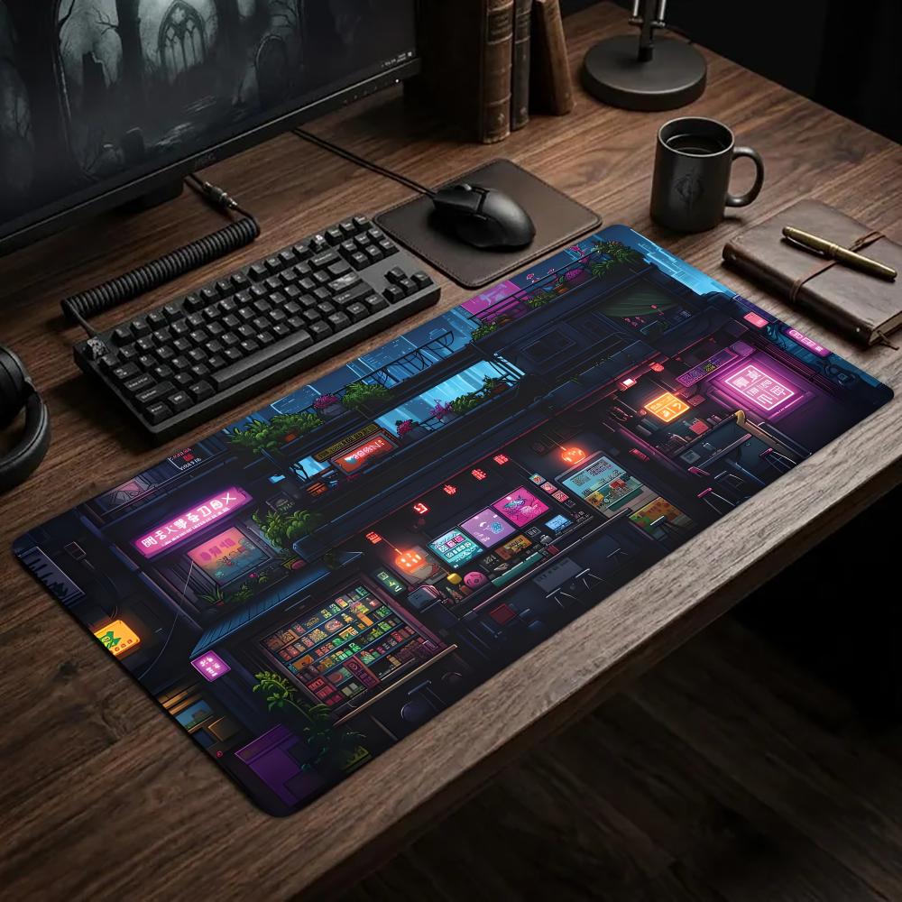 Gaming Accessories Shop - Ramen-Shop-Mauspad, Schreibtischunterlage, Gaming-Raumdekoration, Schreibtisch-Accessoires, Laptop-Zubehör, Teppich,