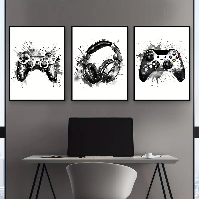 3-teiliges rahmenloses Leinwan – Gaming Accessories For Room Bewertung und Preis